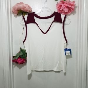 Arizona Jean Co. Crop Top Polo Shirt